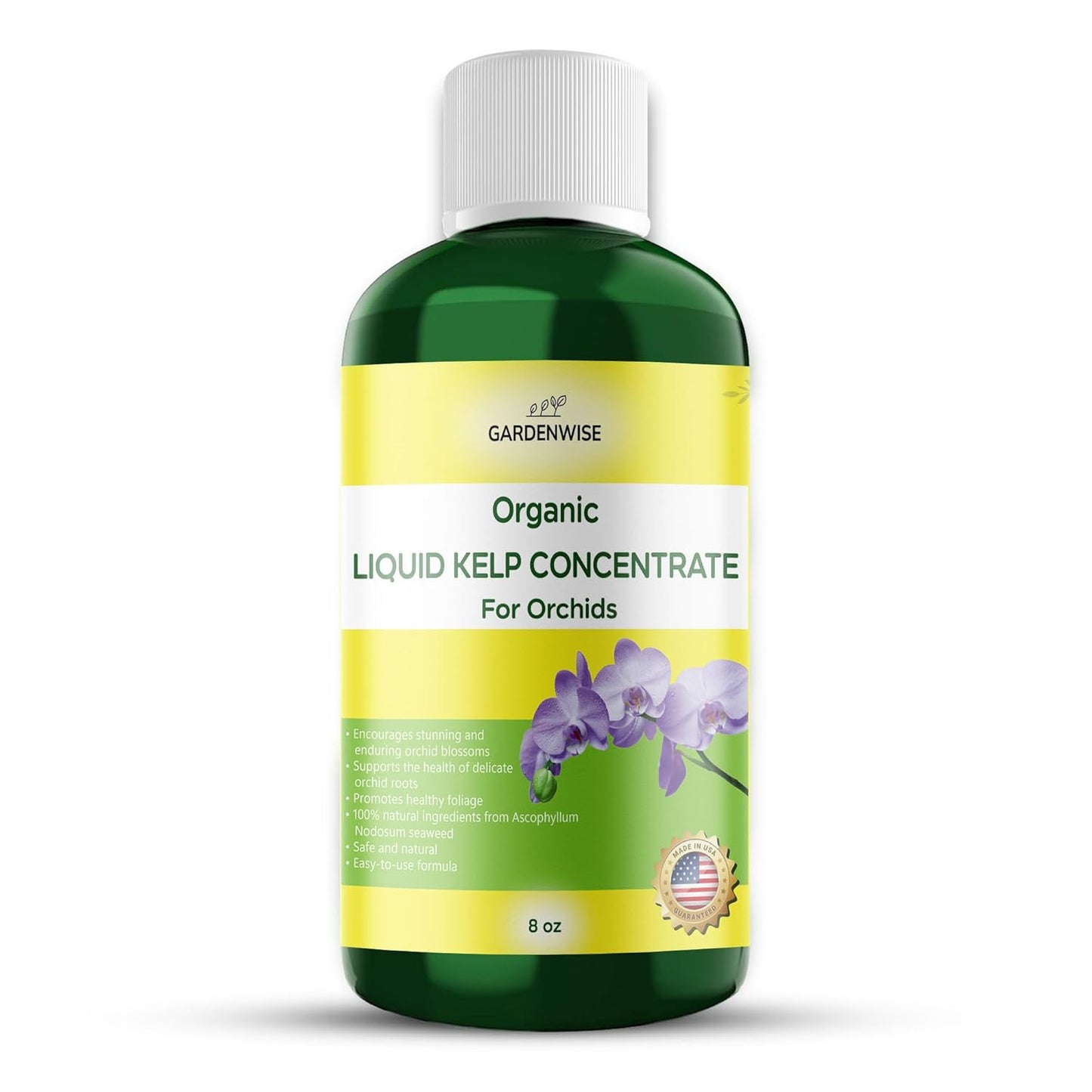 Organic Premium Kelp Seaweed Concentrate: Fertilizer for Orchids - Orchid Food (8 OZ)