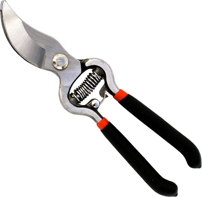 Garden Guru Classic Bypass Pruning Shears Clippers – Heavy Duty Forged Steel Pruners – Non Slip Comfort Grips – Cuts up to 1” Diameter – Professional Bypass Pruners Black - 1 Case (60 Pcs)