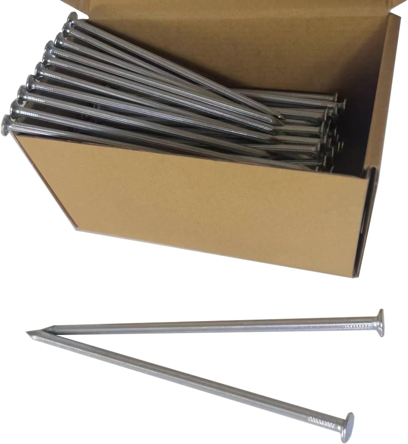 Metal Stakes,35Pcs 6 Inch Galvanized Landscape Spikes,Garden Nails for Turf,House Construction,Carpentry NailTent and More