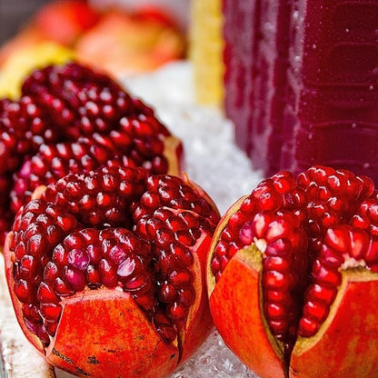 Live Pomegranate 'Wonderful' Plants (Punica Granatum 'Wonderful') - Fruit-Bearing, Drought-Tolerant, Easy to Grow (2 stevia sacs)