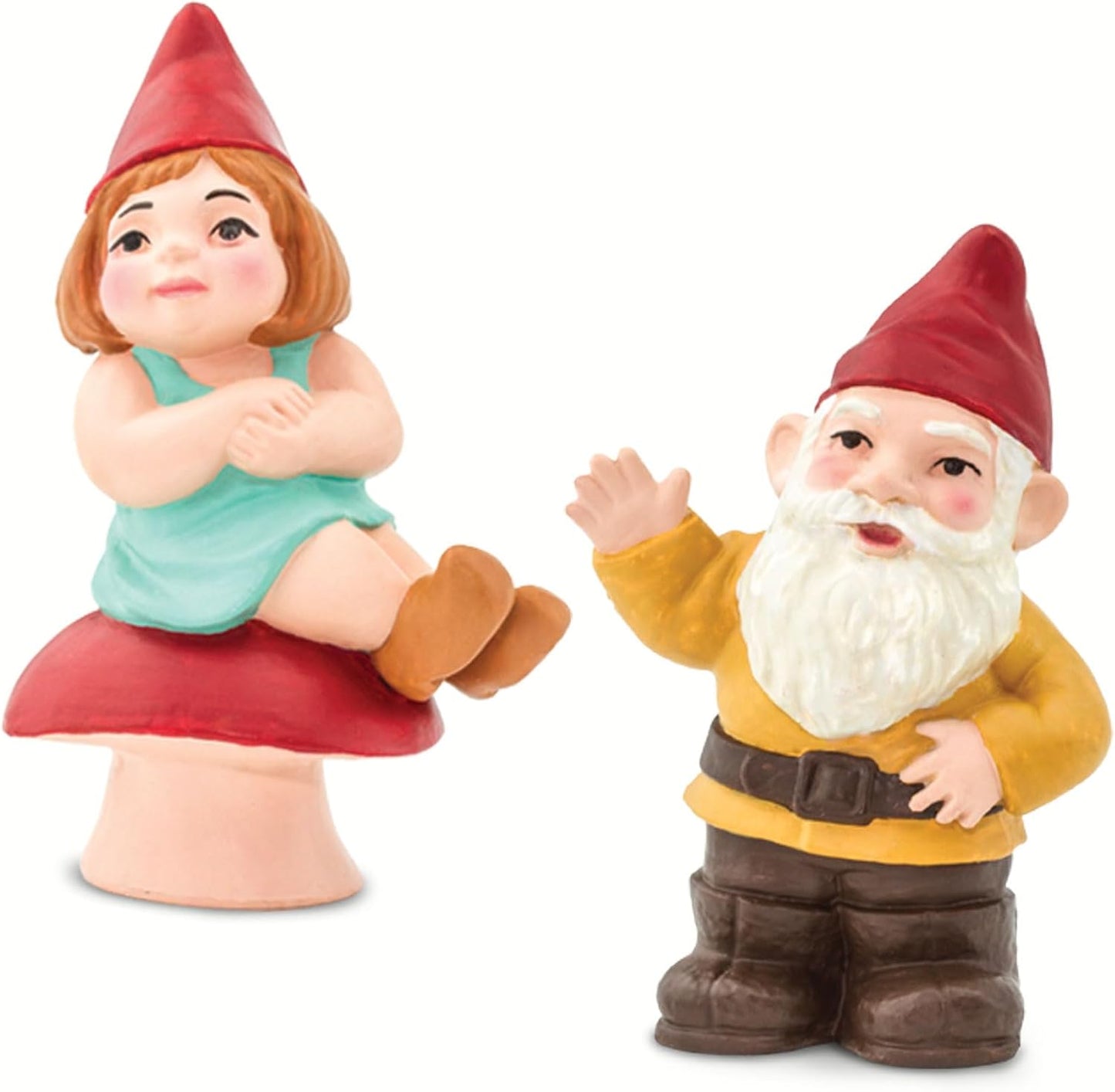 Safari Ltd. Gnome Family TOOB - Hand-Painted, 6 Pieces Lifelike Model Figures - Fun Educational Fantasy Toy for Boys, Girls & Kids Ages 3+