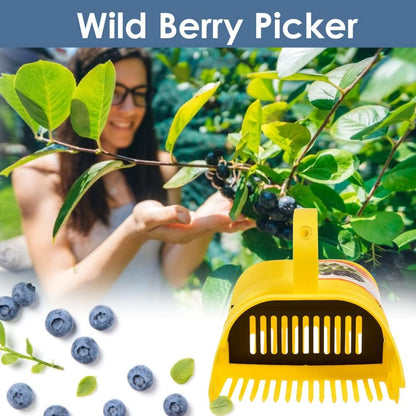 Blueberry Picker, Plastic Blueberry Picker Scoop Blue Berry Picking Rake for Cranberries Blueberries lingonberries Strawberries Blackberries Currants (Yellow 22 * 14 * 17cm)