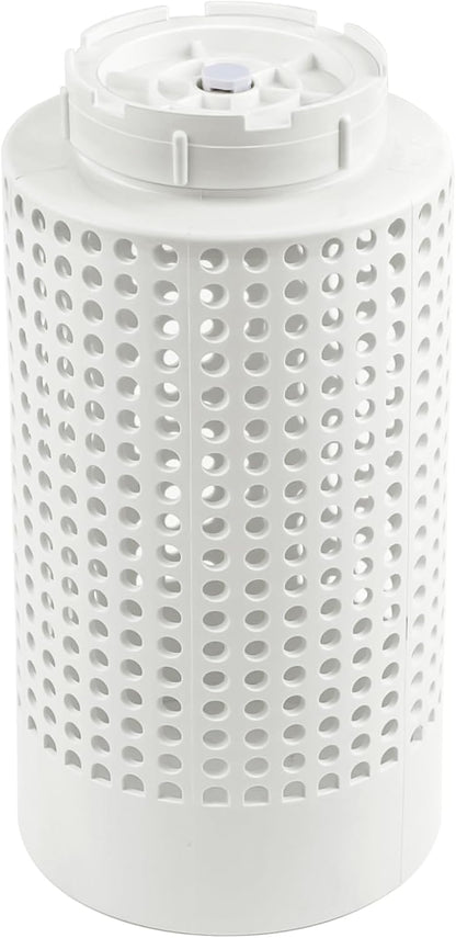 Inground Worm Farm Composter, Outdoor In-Ground Worm Compost Bin for Raised Garden Beds and Yards, In Ground Composting Bin 2 Gallons for Recycling Scraps, 6.3"x6.3"x12", BPA Free, White