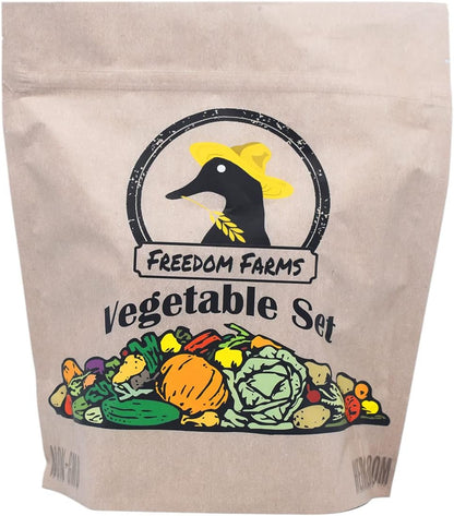 Set of 43 Assorted Vegetable & Herb Seed Packets - Over 10,000 Seeds! - Includes Mylar Storage Bag - Deluxe Garden Heirloom Seeds - 100% Non-GMO
