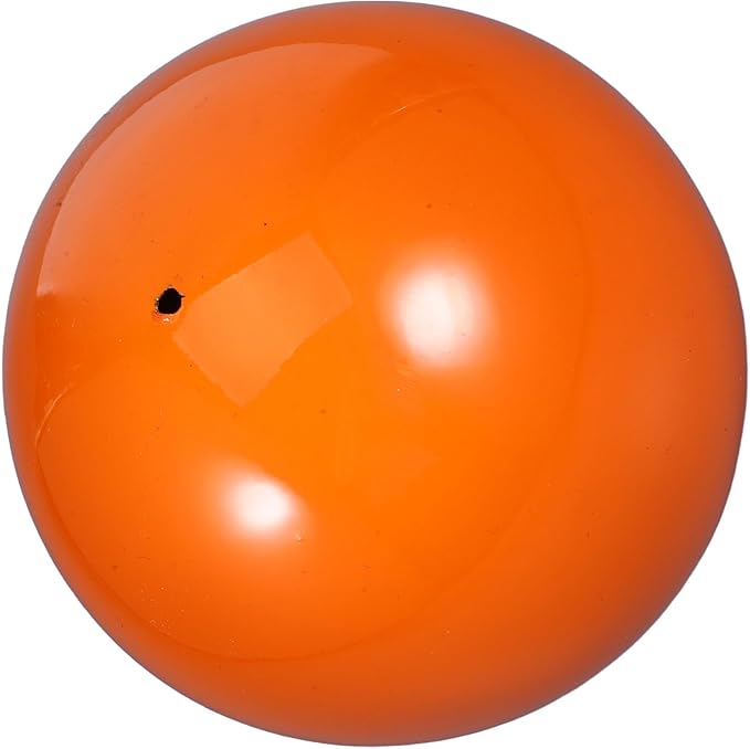 LOGOFUN Stainless Steel Gazing Ball Reflective Garden Ball Garden Yard Mirror Ball Reflective Mirror Ball for Outdoor Decorations - Orange (120mm)