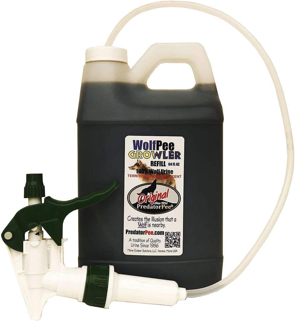 PredatorPee 100% Wolf Urine - Territorial Marking Scent - Creates Illusion That Wolf is Nearby