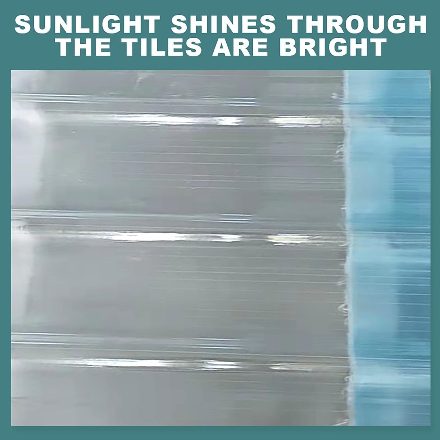 Plastic Roof Panels,Translucent Greenhouse Panel,Daylighting Roof Panels,Sturdy Panel,Cuts Easily,for Patio Garden Balcony etc.(39.37x39.37in)