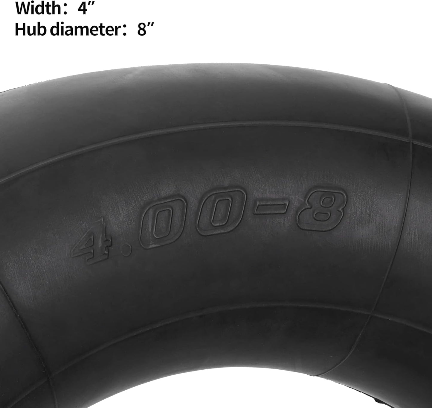RUTU 4.80/4.00-8 480/400-8 Inner Tube with TR87 Angled Valve for Mini Bikes Go-Kartings Mowers Hand Trucks Perssure Washers Wheelbarrows Carts Yard Trailers Isobutylene