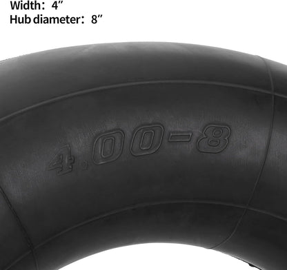 RUTU 4.80/4.00-8 480/400-8 Inner Tube with TR87 Angled Valve for Mini Bikes Go-Kartings Mowers Hand Trucks Perssure Washers Wheelbarrows Carts Yard Trailers Isobutylene