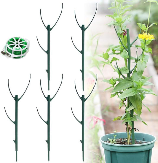 5 Pack Stackable Monstera Plant Support, Garden Plant Support Stakes for Indoor Outdoor Plants