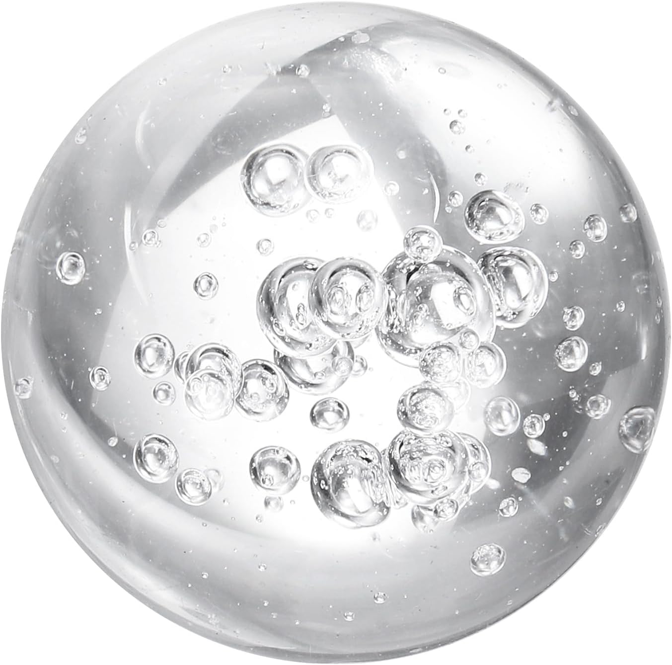 uxcell 30mm/1.2" Crystal Sphere Ball Bubble Glass Solid Decorative Sphere Crystal Ball Prop Ornament for Feng Shui Divination Fortune Telling Tabletop Fountain Decoration, Clear