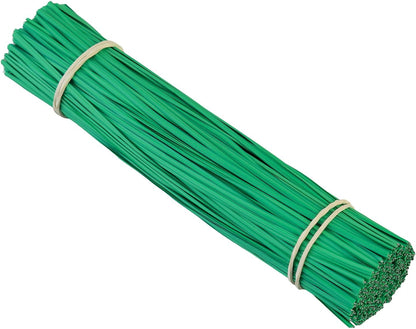 Tangyinrd 300 pcs 5 inch Green Plastic Twist Ties, Cable Ties, for Bags, Gardening Tools