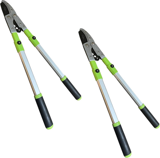 Garden Guru Extendable Anvil Lopper Tree Trimmer with Compound Action, Chops Thick Branches with Ease, 28-40”, Non-Stick High Carbon Steel Blade, Heavy Duty Branch Cutter, 2 Inch Clean Cut Capacity, 2