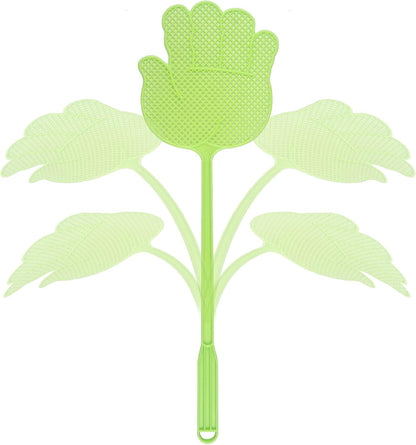 Dirza Fly Swatter - Funny Hand Shaped Fly Swatters - Durable -Colorful Manual Flyswatter Plastic Bug Swatters for Home Indoor Outdoor Classroom Office 5 Pack
