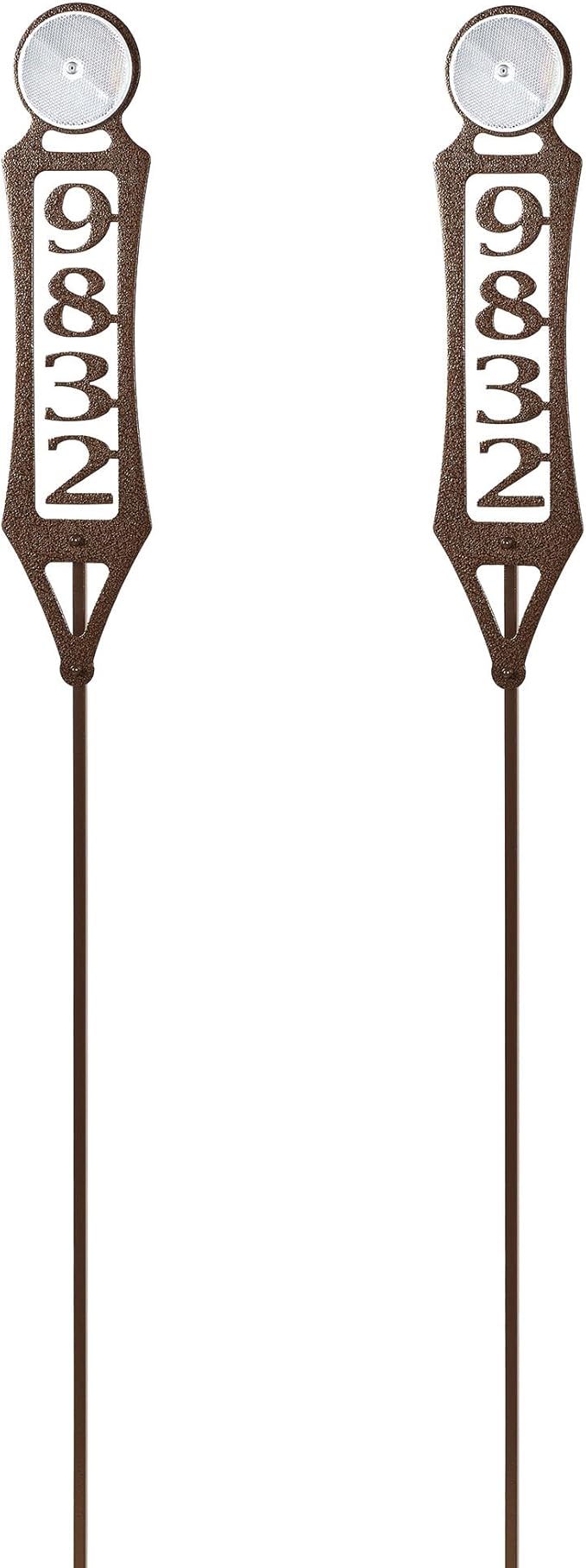 Pathways Vertical Custom Reflective Driveway Marker Set of Two | Personalize with 1-5 House Numbers