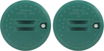 Bandelt 10" Sprinkler Valve Box Cover Lid for Automatic Irrigation Water System Lawn, Yard, Outside-2 Pack