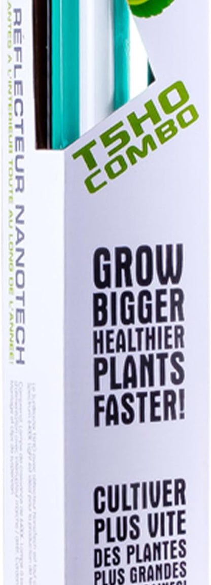 SunBlaster T5HO 2 Feet 24 Watts, 6400 Kelvin Grow Light Lamp Ballast Fixture with NanoTech Reflector for Indoor Home Gardens and Plants