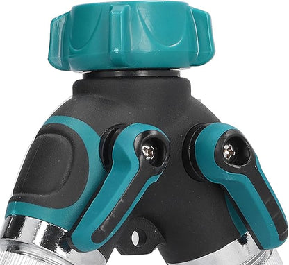 Hose Adapter, Heavy Duty 2 Way Hose Splitter Y Shape with Extended Nozzles and Gaskets for Garden Lawn for Irrigation