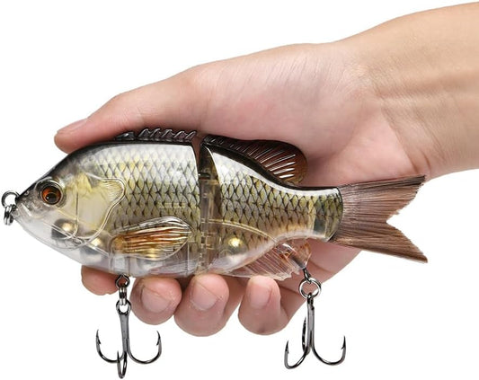 5.9in Multi Jointed Swimbait Fishing Lures Bait,2 Segment Big Giant Sinking Fishing Bass