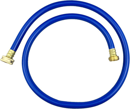 PVC Garden Hose 1/2 Inch Green Heavy Duty Water Hose with Solid Brass Fittings,No Leaking, Flexible,for outdoors,Lawns,Patio (4 FT, Blue, Brass Fittings)