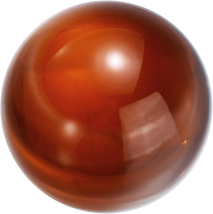 uxcell 30mm/1.2" Crystal Sphere Ball Glass Solid Decorative Sphere Crystal Ball Prop Ornament for Feng Shui Divination Fortune Telling Tabletop Fountain Decoration, Amber