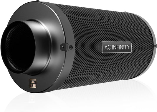 AC Infinity Air Carbon Filter 6" with Premium Australian Virgin Charcoal, for Inline Duct Fan, Odor