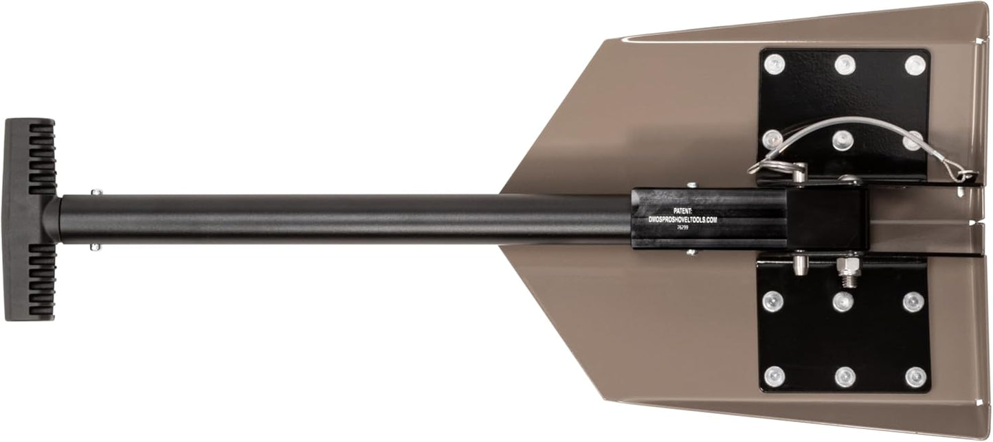 DMOS Delta Shovel - Collapsible Heavy-Duty Steel Folding Shovel for Camping, Overlanding, Survival, Military, Hunting, & Off-Road Use - Flat Dark Earth - Regular