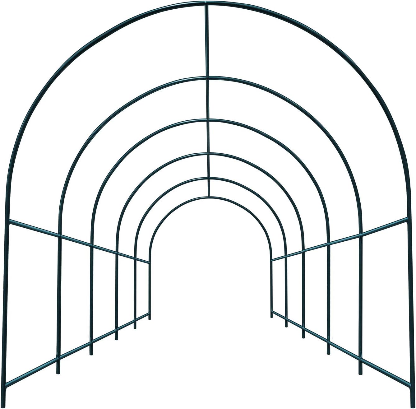 Strong Camel Greenhouse Replacement Frame for Larger Hot Garden House, Support Arch Frame Climbing Plants/Flowers/Vegetables (16.4'x 7' x 7.2')