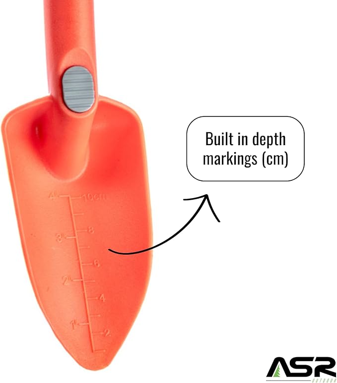 ASR Outdoor - Orange 11 inch Heavy Duty Nylon Hand Trowel