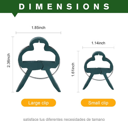 Plant Clips for Climbing Plants, Tomato Clips and Garden Clips for Vine Support, Plant Support Clips for Tomatoes and Garden use(Green, 60 Small)