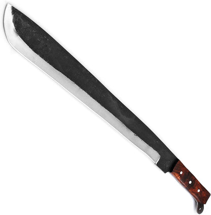Voorhees Extra Long Carbon Steel Full Tang Outdoor Bush Machete Sheath Included