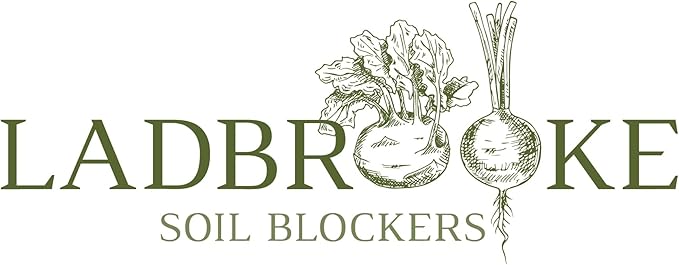 Ladbrooke Authentic Soil Block Maker Mini 4 Hand Held - Most Popular Soil Blocking Tool, Made in England