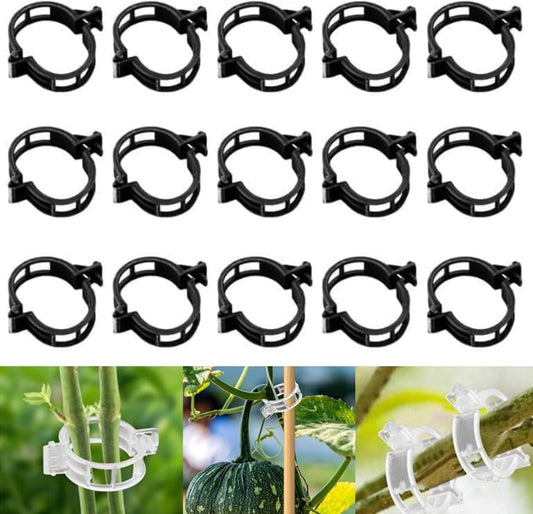50 PCS Secured Plastic Plant Clip, Plant Support Clips, Garden Clips for Climbing Plants, Plastic