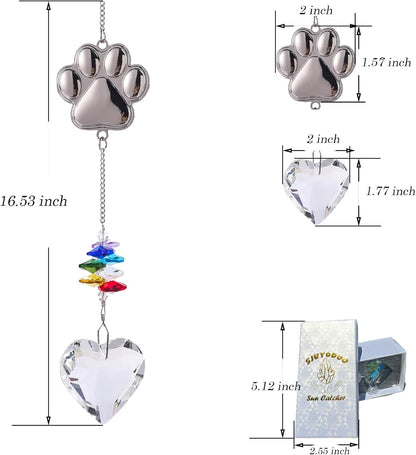 Pet Memorial Suncatcher,Dog Memorial Gifts for Loss of Dog,Cats Remembrance,Pet Loss Sympathy Gift,Bereavement Gifts(Metal)