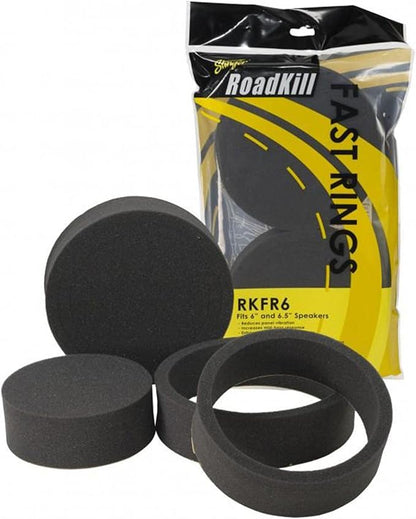 Alpine R2-S65C High-Resolution 2-Way Speaker Set / 6.5" with RKFR65 3-Piece Foam Fast Ring Speaker