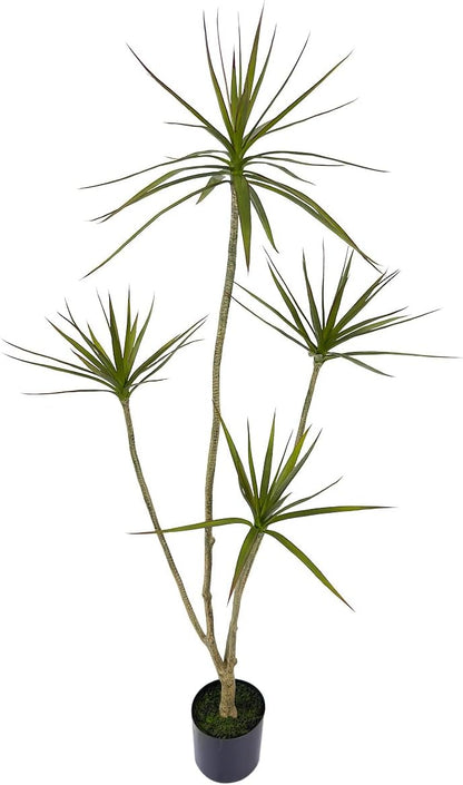 Artificial Dracaena marginata,5ft Tall Fake Plants Artificial Dracaena marginata Plants for Indoor, Fake Trees for Office Home Living Room Floor Patio Greening Porch Decor