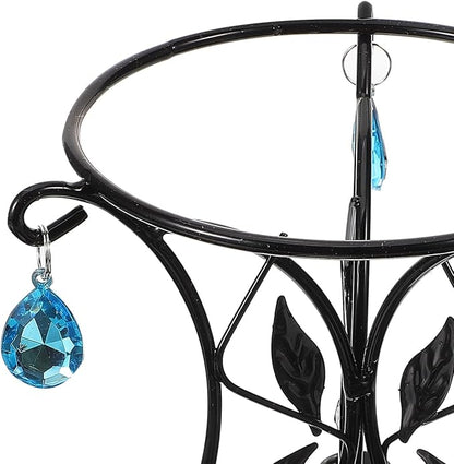 SUPVOX European Style Metal Gazing Ball Stand, Creative Garden Reflective Ball Holder, Iron Base for Outdoor Decoration, 5.51 X 5.51 X 5.11 Inches