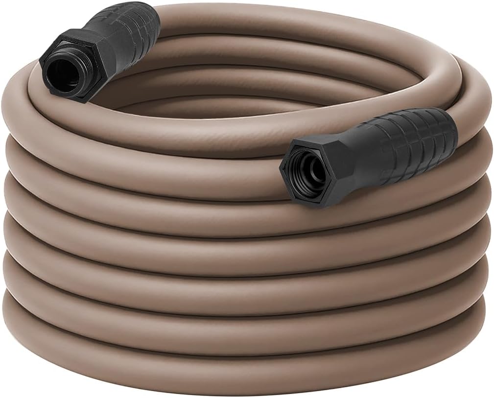 Flexzilla Colors SwivelGrip Garden Hose 5/8 in. x 75 ft., Lightweight All-Weather Water Hose, Durable and Flexible, Leak-Free Connections, Brown Mulch