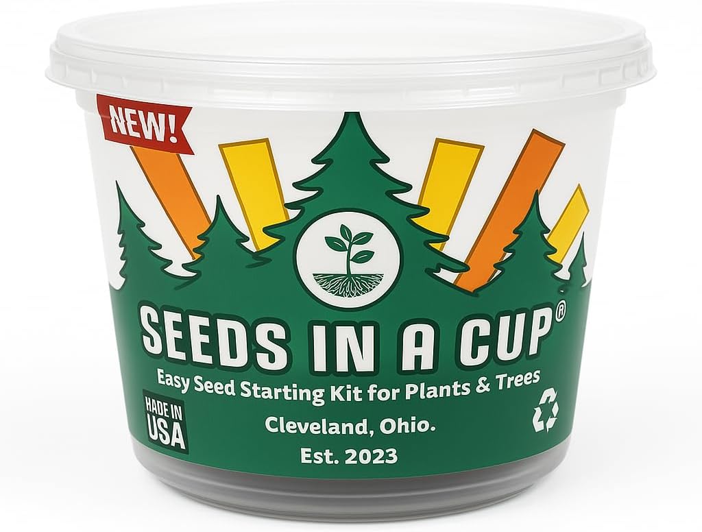 Wisteria Plant Grow Kit Indoor/Outdoor Starter Kit for Educational Growing | Great Gift Idea with Plastic Planter