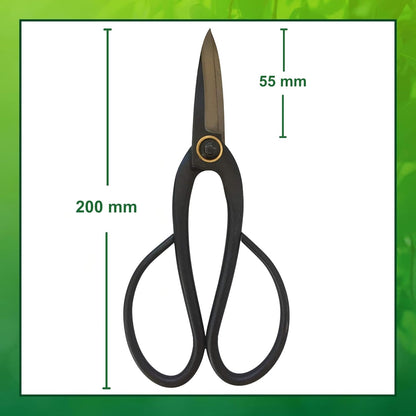 Garden Guru Bonsai Scissors - Traditional Butterfly Bonsai Pruner Shear for Precise Trimming Pruning and Deadheading of Flowers Plants, Japanese Bonsai Garden Tools (200mm 2 Pack)