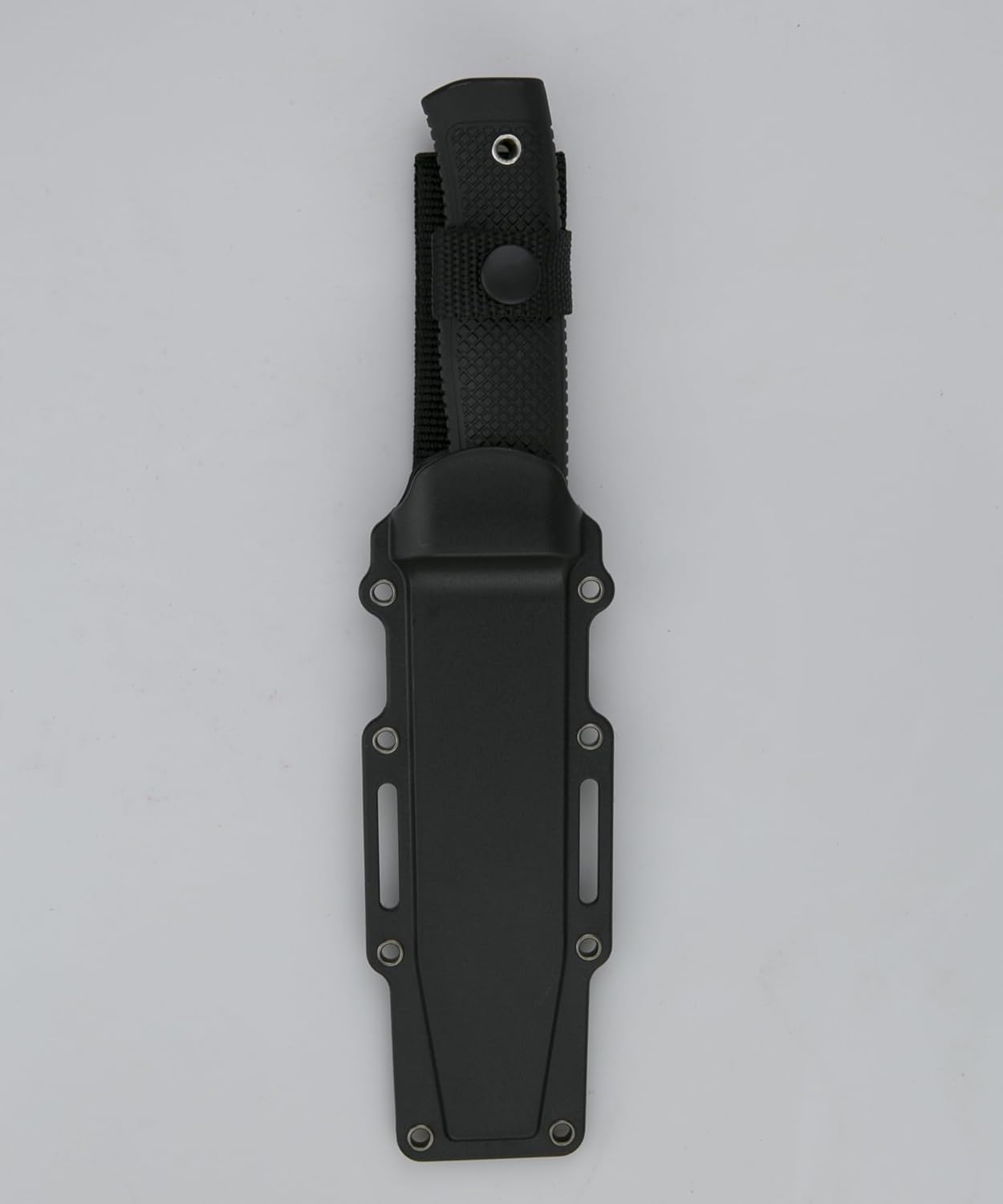 Tactical Fixed Blade Knife, 5.87 inch Blade, 4.65 inch Kray-Ex Handle, Stonewashed 420 Stainless Steel, with Secure-Ex Sheath for Outdoor Camping Hunting Survival (B-Black)