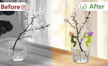 6PCS Plant Propagation Buddy, Plant Cutting Holders for Sprouts and Stems, Plant Supports Come with Colorful & Christmas Hats, Ideal for Decorating Indoor Garden and Propagation Station (Colorful)