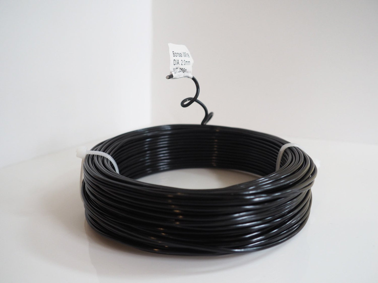 Anodized Aluminum 2.0mm Bonsai Training Wire 250g Large Roll (95 feet) - Choose Your Size and Color (2.0mm, Black)