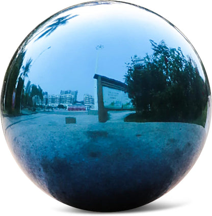 Stainless Steel Blue Gazing Mirror Ball,12inch