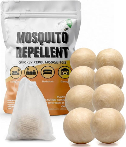 Mosquito Repellent Outdoor Patio, Outdoor Mosquito Repellent, Convenient to Apply, Protects 120 Sq Ft, Safe for Use Around Kids, Pets - 8P