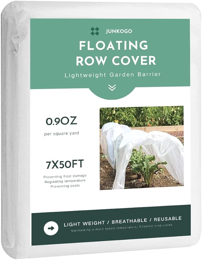 Plant Freeze Protection Cover, 7x50ft Frost Cloth Winter Garden Blanket, Floating Row Cover for Cold Weather and Shade, Perfect for Outdoor Vegetables, Trees, Greenhouse