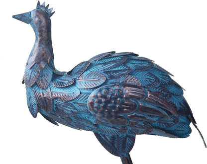 Ostrich Statue Metal Retro Style Ostrich Sculpture Garden Decoration Metal Yard Art for Patio Lawn Backyard Outdoor Indoor Decoration