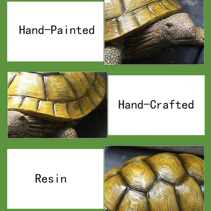 Turtle Garden Statue,Outdoor Decoration for Backyard/Patio/Pond/Lawn,Indoor Tortoise Figurine Sculpture Colloction for Floor or Tabletop
