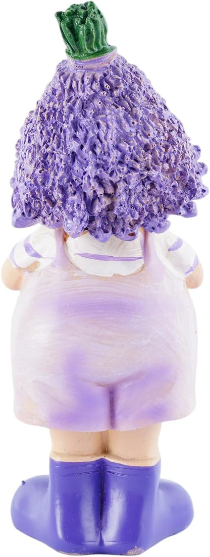 Lavender Outdoor Garden Resin Figurines, Couple Boy and Girl Statues, for Outdoor Patio Lawn Garden Decoration, Valentine's Day Home Decor, Ideal Gift for Mom, Dad and Friends