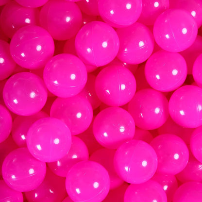Ball Pit Balls for Kids, Plastic Refill 2.2 Inch Balls, 100 Pack, Bright Colors, Phthalate and BPA Free, Includes a Reusable Storage Bag with Zipper